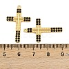 304 Stainless Steel Rhinestone Pendants STAS-P419-11G-01-3