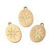 Ion Plating(IP) 316L Surgical Stainless Steel Charms X-STAS-H213-90G-3