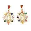 Religion Brass Pave Cubic Zirconia Pendants CU-CBA83A6-01B-G-2