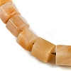 Natural Topaz Jade Hexagon Prism Graduated Beaded Necklaces for Women Men NJEW-K388-03L-2