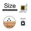 4 Strands 4 Colors PVD Vacuum Plating Electroplate Non-magnetic Synthetic Hematite Bead Strands G-FW0001-16-3