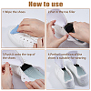 14 Pairs 2 Colors Rubber Adjustable Shoe Filler FIND-HS0001-99-4