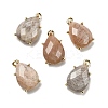 Gemstone Faceted Pendants G-M431-16G-2