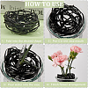 2Pcs 2 Colors Aluminium Alloy Flower Frogs for Arrangements AJEW-GF0008-85-6