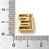 Brass Micro Pave Clear Cubic Zirconia Charms ZIRC-C009-01G-E-3