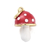 Real 18K Gold Plated Rack Plating Brass Enamel Charms X-KK-M293-24G-02-1