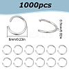 1000Pcs Tarnish Resistant 304 Stainless Steel Open Jump Rings STAS-LP0001-39P-04-2