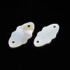 Natural Freshwater Shell Connector Charms SHEL-N026-182-3