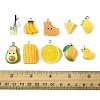 10Pcs 10 Styles Glass & Resin Bottle Pendants CRES-FS0001-26-5