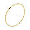 Ion Plating(IP) 304 Stainless Steel Round Ring Bangles for Women Men BJEW-F461-01H-G-1