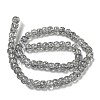 Transparent Spray Painting Crackle Glass Beads Strands GLAA-NH0001-05I-2
