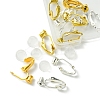 12Pcs 2 Color Brass Clip-on Earring Converters Findings KK-FS0001-31-3