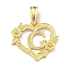 Heart Brass Pendants KK-I714-04G-G-1