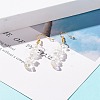 Natural Quartz Chip Beaded Dangle Earrings EJEW-JE04788-03-2