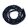 Opaque Solid Color Glass Beads Strands EGLA-T021-02B-2