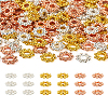 Craftdady 300Pcs 3 Colors Alloy Daisy Spacer Beads PALLOY-CD0001-11-21
