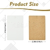 50Pcs Rectangle Kraft Paper One Pair Earring Display Cards with Hanging Hole CDIS-YW0001-16A-3