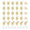 30Pcs Rack Plating Golden Alloy Stud Earring Findings EJEW-UN0002-37-1