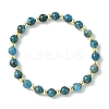 Natural Apatite & Synthetic Hematite Non-magnetic Beaded Stretch Bracelets for Women BJEW-JB13940-02-3