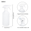 500ml White Plastic Trigger Spray Bottles with Adjustable Nozzle Empty Mist Spray Bottles for Cleaning Plant Flowers Home Garden AJEW-BC0005-72-2