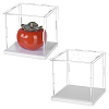 Plastic Minifigures Display Cases with White Bases ODIS-WH0043-151B-6