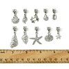 Marine Organism Theme Tibetan Style Alloy Pendant PALLOY-FS00004-5
