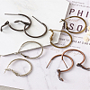 Brass Hoop Earrings KK-CD0001-10-17