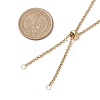 304 Stainless Steel Slider Necklace Makings AJEW-JB01274-01-2