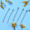 30Pcs Stainless Steel Chain Extender STAS-CJ0001-184-3