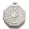 Non-Tarnish 304 Stainless Steel Pendants STAS-H136-05P-1