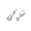 SHEGRACE Brass Micro Pave Cubic Zirconia Pendants XGRQ3D739-479P-2
