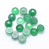 Natural Green Onyx Agate Cabochons X-G-P393-P03-4mm-1