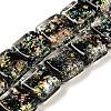 Handmade Dichroic Foil Glass Beads Strands DICH-U001-07H-1
