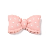 Cartoon Opaque Resin Polka Dot Bowknot Cabochons RESI-Q218-02F-1