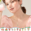 10Pcs 10 Styles Brass Pave Cubic Zirconia Pendants KK-NB0004-13-5