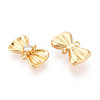 Brass Pave Clear Cubic Zirconia Connector Charms KK-N272-12G-2