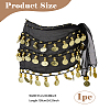 Alloy Coin Tassel Cloth Chain Belts for Dancer DIY-WH0888-880B-2