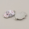 Alloy Enamel Pendants FIND-CJC0015-09G-2