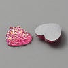 Druzy Resin Cabochons RESI-WH0026-84-1