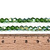 AB Color Plated Transparent Glass Beads Strands GLAA-G127-01-02L-2