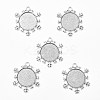 Christmas Ornaments Alloy Snowflake Pendant Cabochon Settings LS-TIBEP-O006-29AS-1