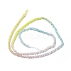 Transparent Gradient Color Glass Beads Strands GLAA-H021-01A-14-4