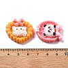 Mini Cute Cartoon Animal Series ResinResin Cabochons CRES-I037-02-3
