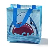 Cartoon Printed Shark Non-Woven Reusable Folding Gift Bags with Handle ABAG-F009-D01-1