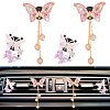 Alloy Rhinestone Car Air Vent Decorations AJEW-WH0248-511-1