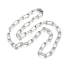 Non-Tarnish 304 Stainless Steel Paperclip Chains X-STAS-I146-02P-2