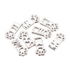Alloy Open Back Bezel Pendants PALLOY-M184-01P-RS-1