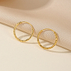 Chic Geometric Circle Brass Hoop Earrings for Women CW8514-1