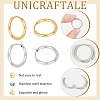 Unicraftale Unisex 304 Stainless Steel Hoop Earrings STAS-UN0002-57-5