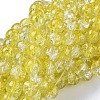 Baking Paint Crackle Glass Bead Strands CCG-S001-8mm-04-3